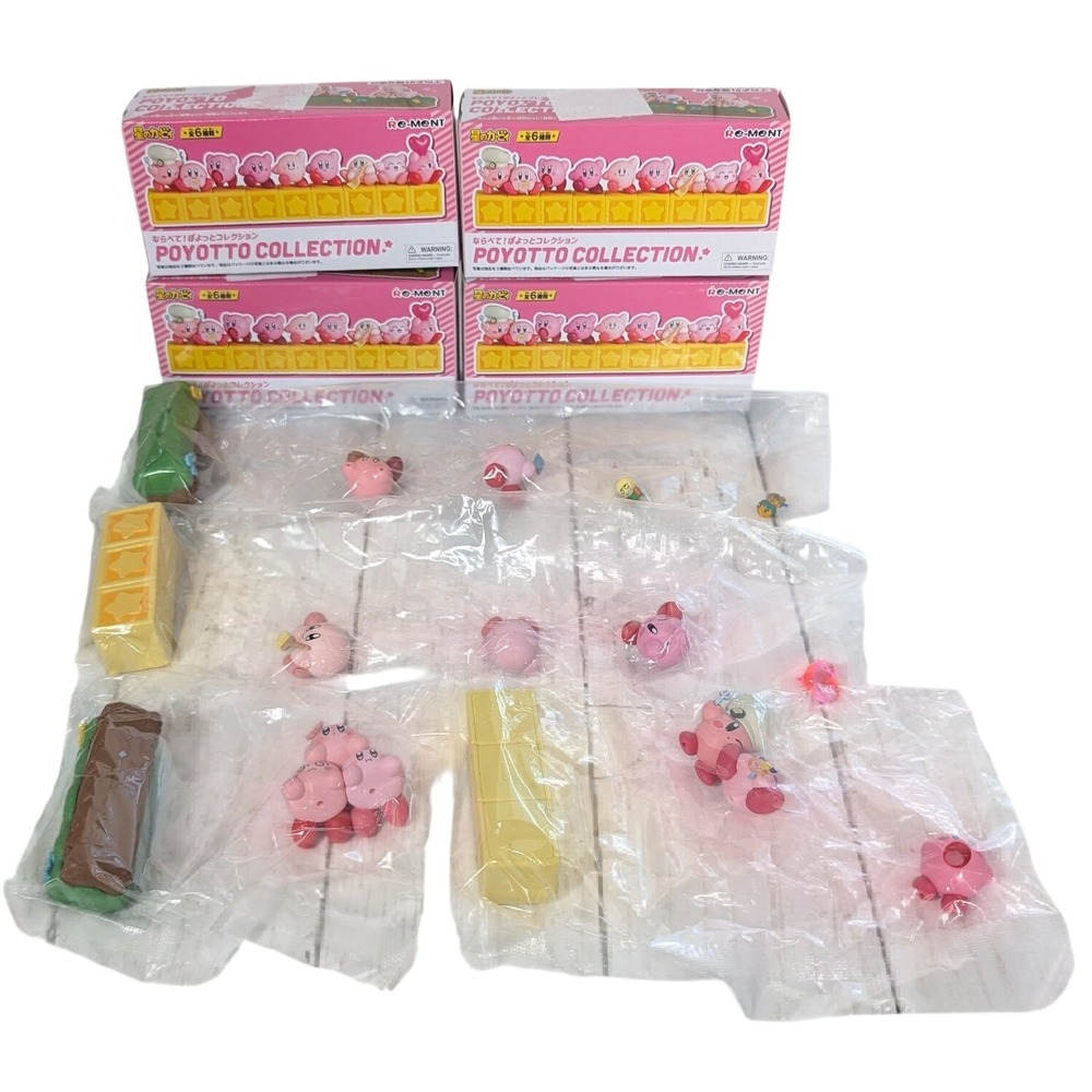 Re-Ment Kirby Poyotto Collection Figure Set of 1-4 Pink Kawaii Miniatures 2022